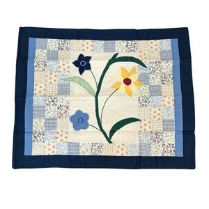 American Pacific Enterprises Floral Patchwork Quilted Pillow Shams Set of 2